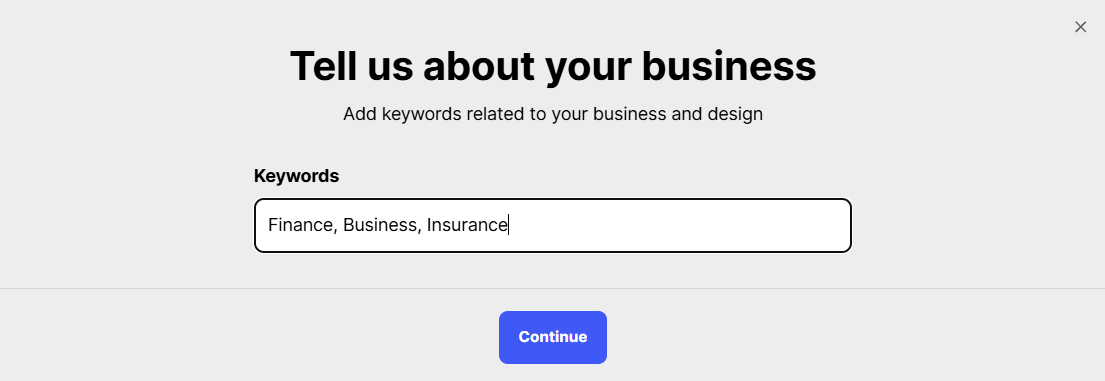We started by entering a business name or keywords, and BrandCrowd showed us a range of relevant business card designs